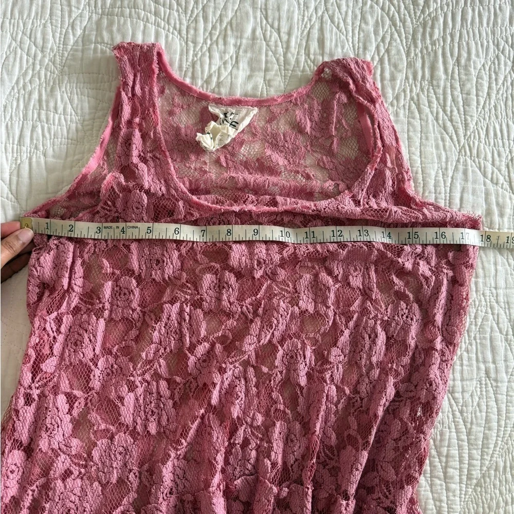 Free People Pink Lace Dress medium